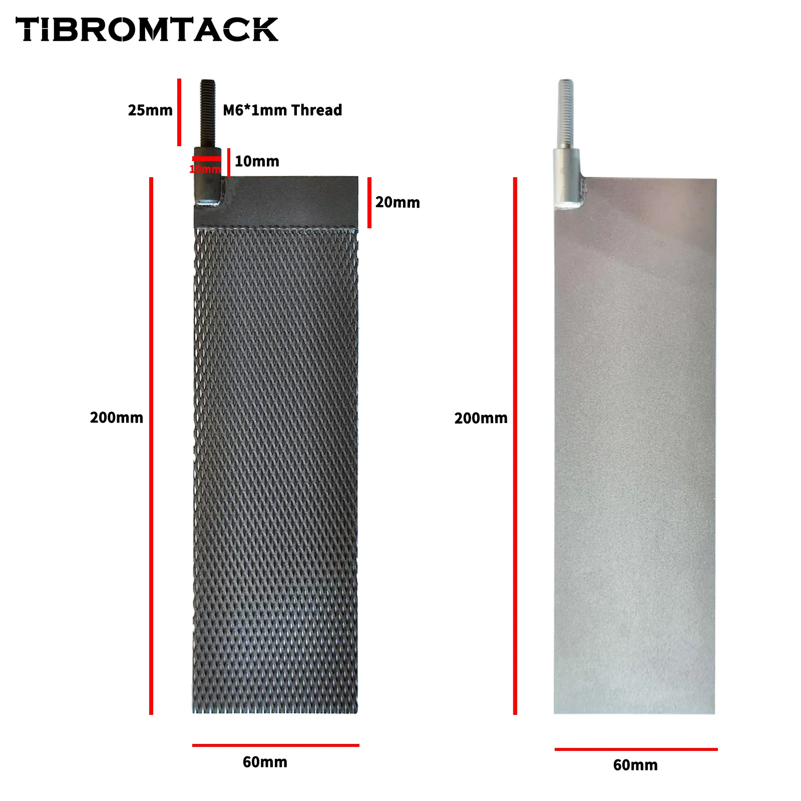 MMO Titanium Anode Mesh with Ruthenium-Iridium Coating and Cathode Electrolytic Plate Without Coating for Water Ionizer or Sodium Hypochlorite Generator