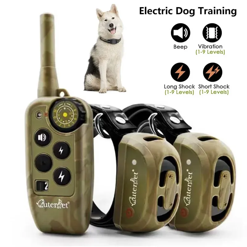 Dissuasifs collier de formation pour chiens pour animaux de compagnie à distance