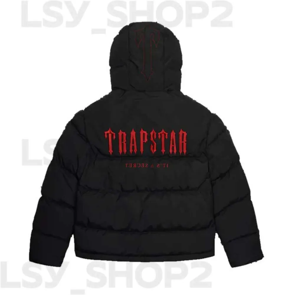 Trapstar London Decoded Hooded Puffer 2.0 Gradient Black Jacket Men Embroidered Thermal Hoodie Winter Coat Tops 130 844