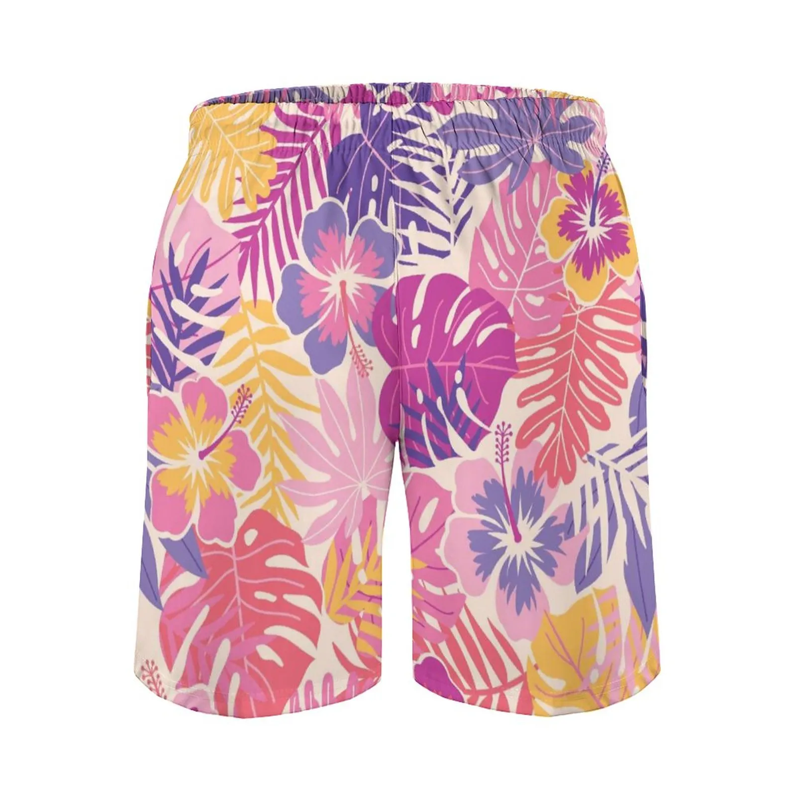 Les pantalons de plage personnalisés pour hommes avec poche ne se décolorent pas, respirent confortablement et ne boulochent pas facilement. Conception en maille avec cordon de serrage, cuir de pêche décontracté et ample 170g Rose