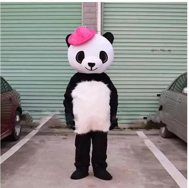 Halloween Panda Plush Mascot Costume for Party Cartoon Posta