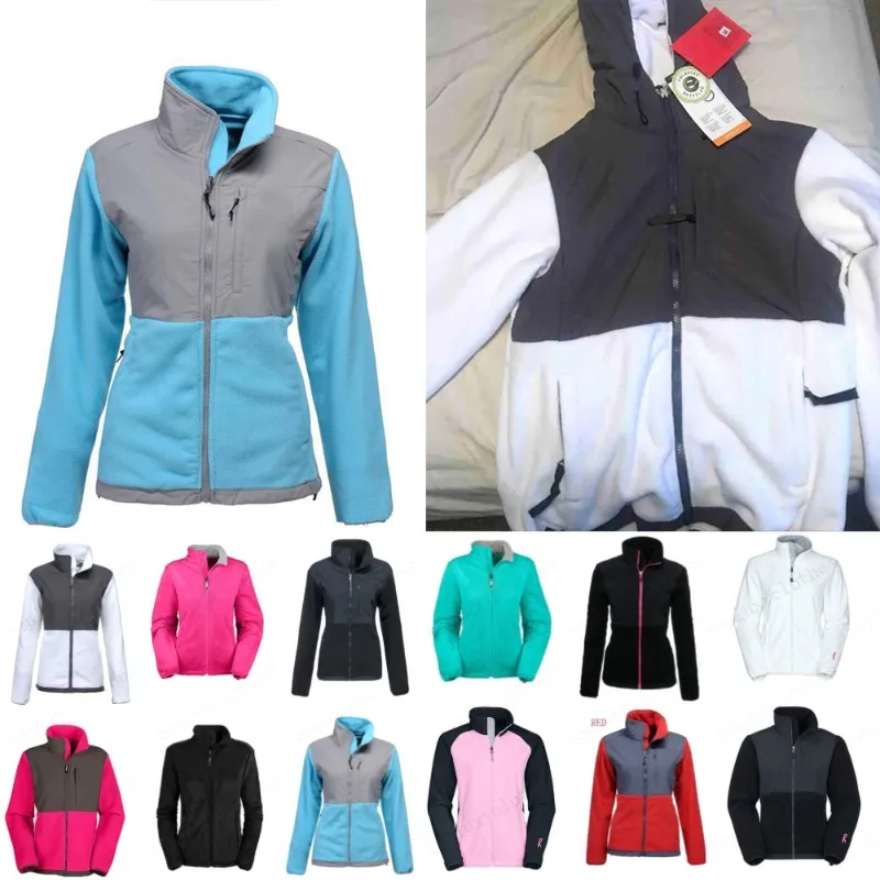 Kvinnor Vattentäta andningsbara Denali Fleece Jackets Kvinnor utomhus Sportrockar Skidåkning Vindtät vinterutkläder Fleece Women vandringjacka