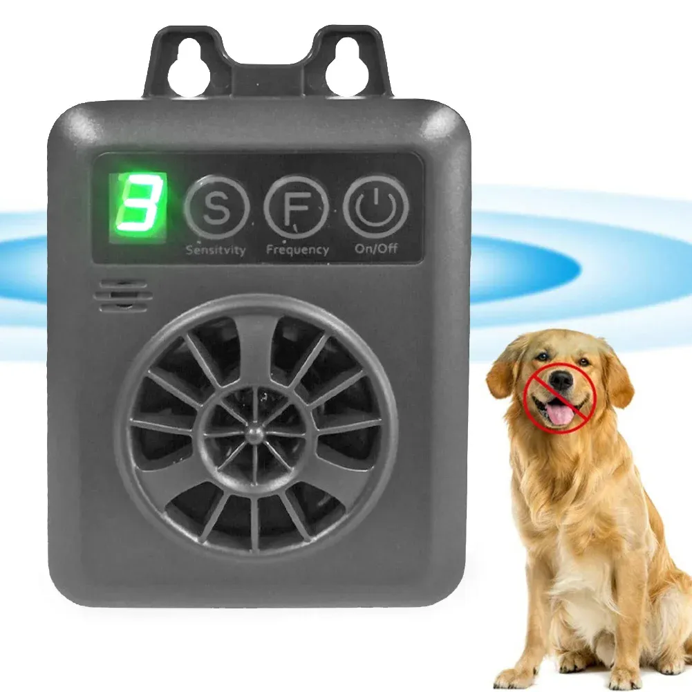 Dissuasifs ultrasonic antibark agressif chien répulsif aboyage bouchon de dissuasion dissuasif automatique de chien de chien de chien de chien