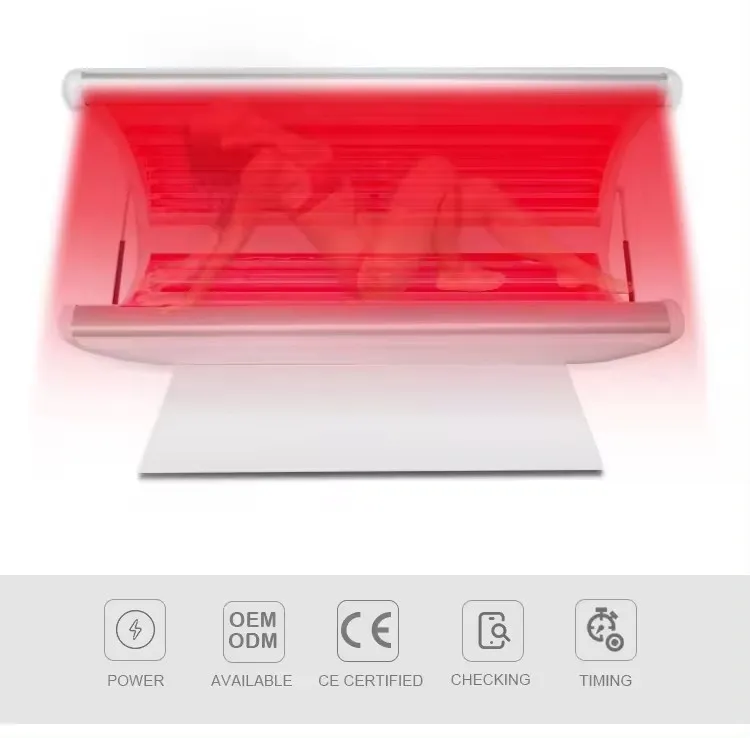 2024 PDT Bed Light Therapy Bed Whitening Tanning Spa Capsule Infrared LED Light Therapy Red