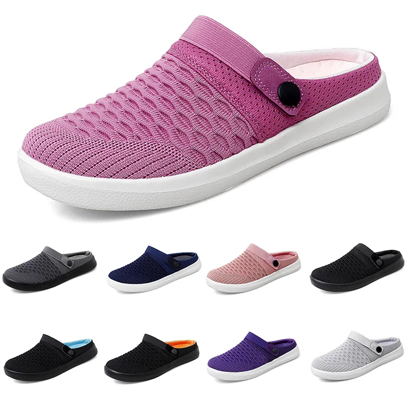 Mesh Yastık Slip-On Yaz Kadınlar Yürüyüş Ayakkabıları Siyah Pembe Mor Gai Platform Terlik Kama Kadın Spor Boyutu 36-45 Spor