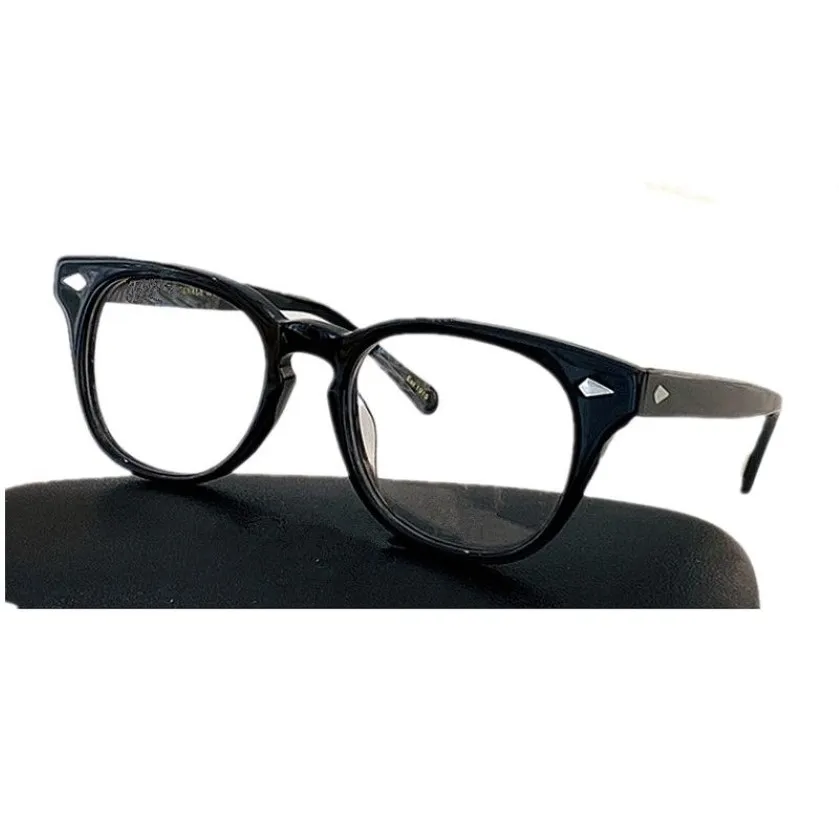 quality retrovintage unisex glasses frame tumme plank fullrim 4921145 classical johhny depp style for prescription fullset case303R