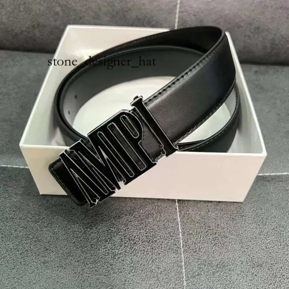 Mens Belt High Quality Belt with Box Mens Designer Belt for AM Men Luxury Amiiri Amirly Fashion Business Belts Womens Ceinture Black Metal Amirl Amirs Buckle 6612