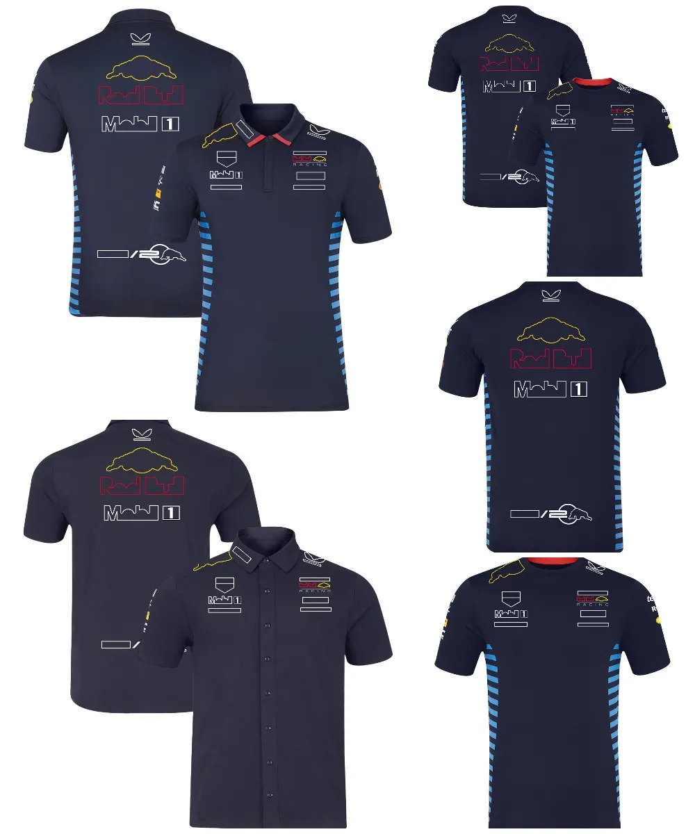 Summer Nowy z krótkim rękawem F1 Team 2024 T-shirt Racing Suit dla mężczyzn i kobiet Męskie Casual Szybkie ubrania