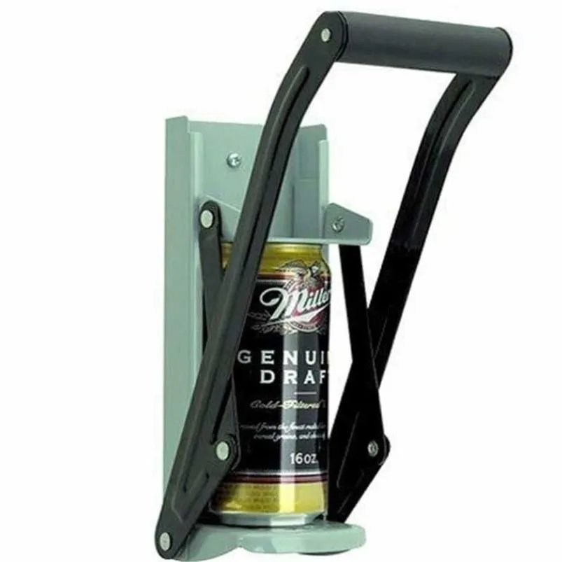 1PC Bottle Opener Can Opener Beer Tin Crusher With Grip Handle Wall Mounted Environmentally Recycling Tool Kitchen Accessories 201293R