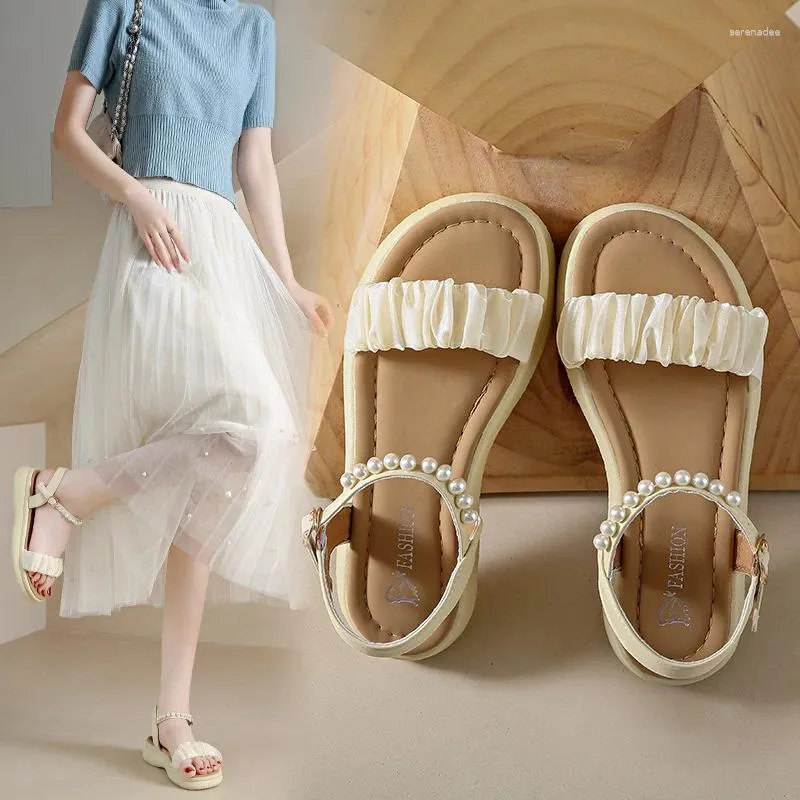 Sandals For Women's Summer 2024 Style With Skirts Work Versatile And Not Tiring Feet