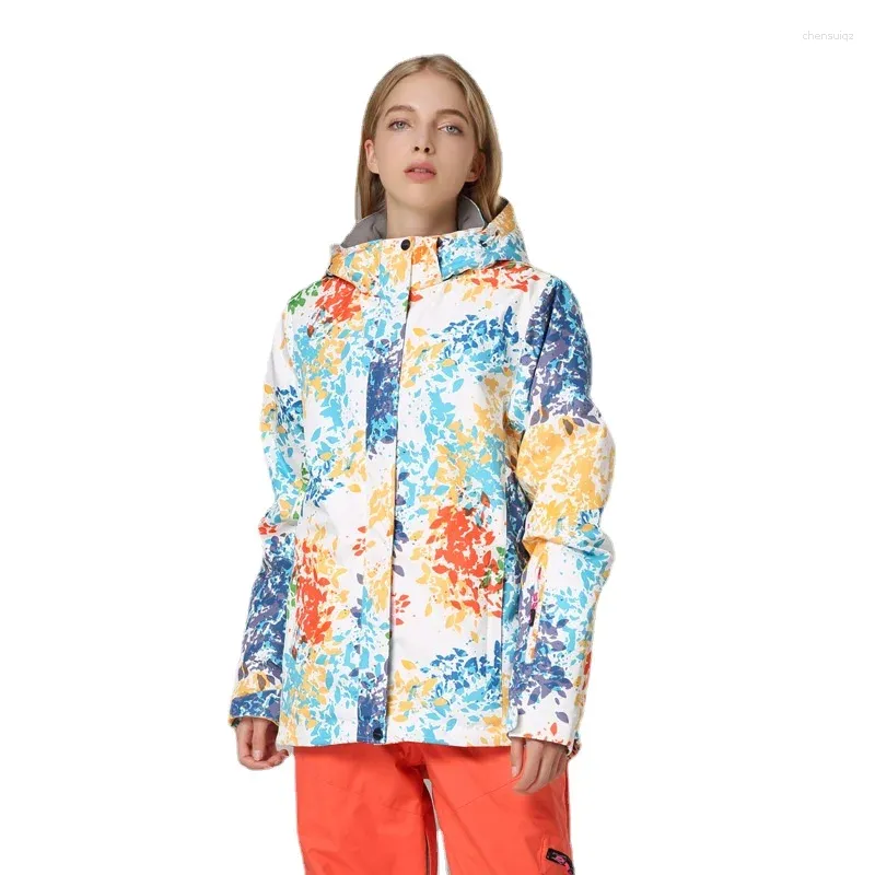 Skijacken Double Board Snowboardbekleidung Damen Tops Outdoor Winddicht Wasserdicht und atmungsaktiv Ski