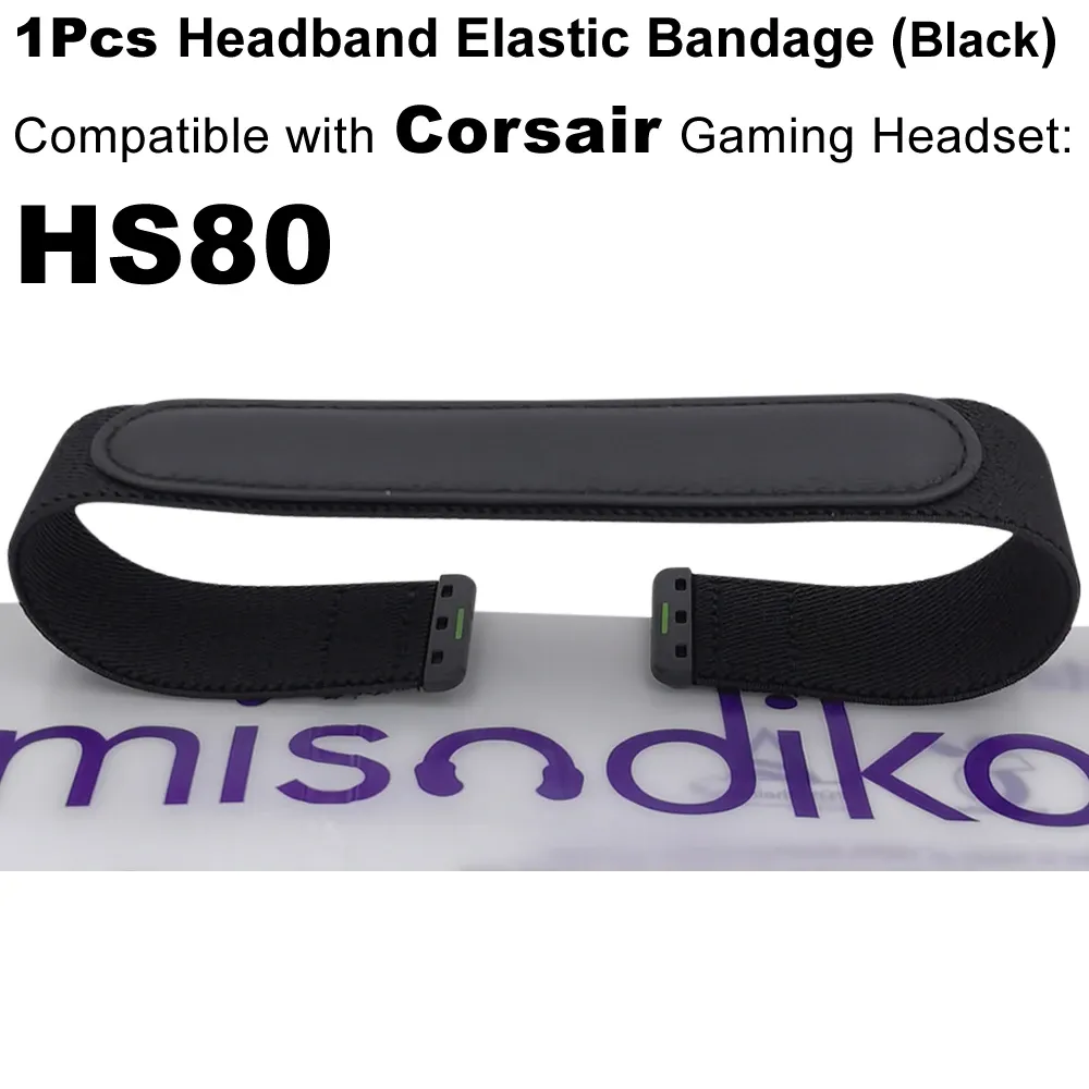 Acessórios Misodiko Bandra da cabeça da cabeça Substituição de bandagem para corsair HS80 RGB Wireless Gaming Headset