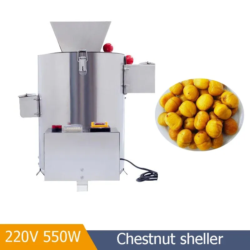Processorer 110V 220V 550W 16 BLADES Electric Chestnut Sheller Commercial Automatic Chestnut Peeling Machine