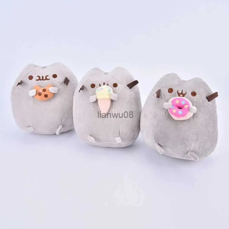 Plush Dolls 1PC Plush Stuffed Cat Doll Toys For Children Donuts Cat Kawaii Cookie Ice Cream Style Plush Soft Stuffed Toys Animal Doll ToysL2403