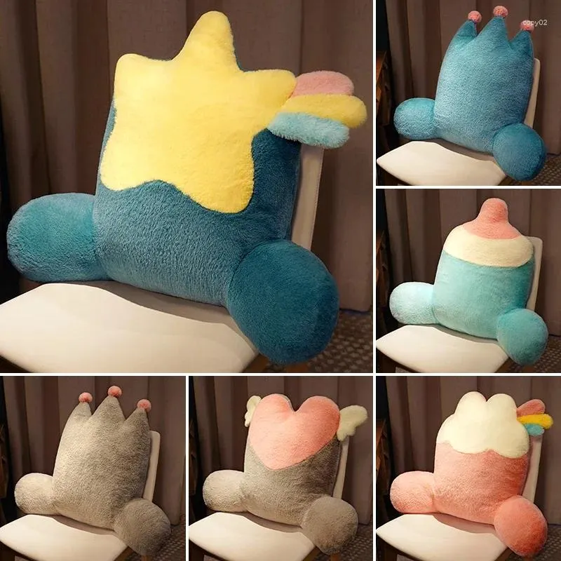 Cuscino peluche adorabile cartone animato che dorme vita delle donne incinte pranzo in ufficio resto letto decorativo grigio