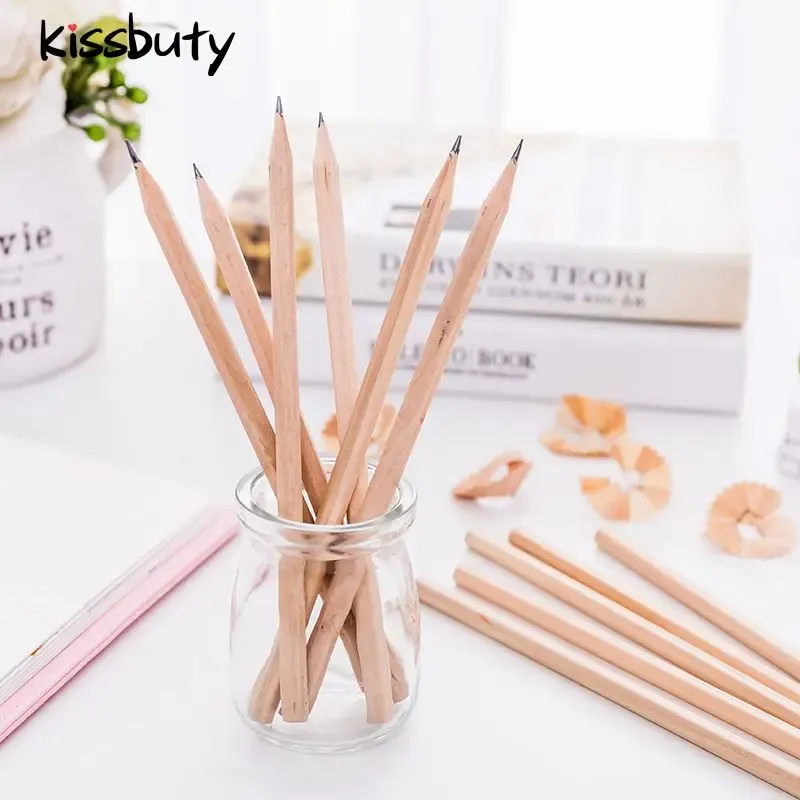 Карандаши 100шт/сет Ecofriendly Cantival Wood Pencil HB Black Standard Child Pencils Материал канцелярских канцелярских принадлежностей офисные школьные принадлежности