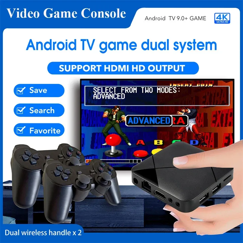 Konsole Konsola gier retro Super Console M8 Mini Video Games 2,4G Wireless dla PS1/DC/MAME/SS z GamePad Game Box 40000+