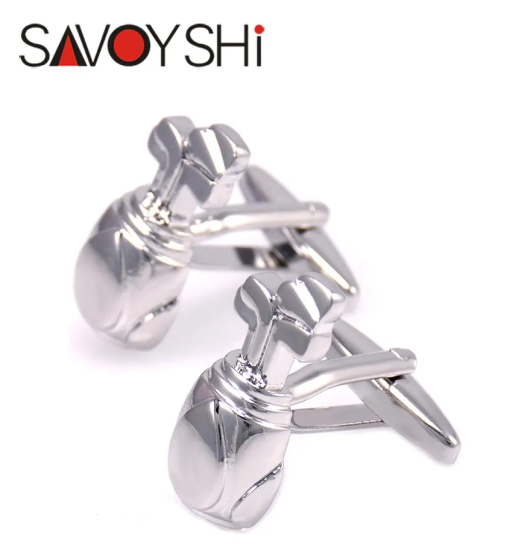 Savoyshi Brand Golf Bags Cufflinks för herrskjorta Cuff Bottons Högkvalitativa nyhet Copper Cufflinks Fashion Jewelry Design4886398