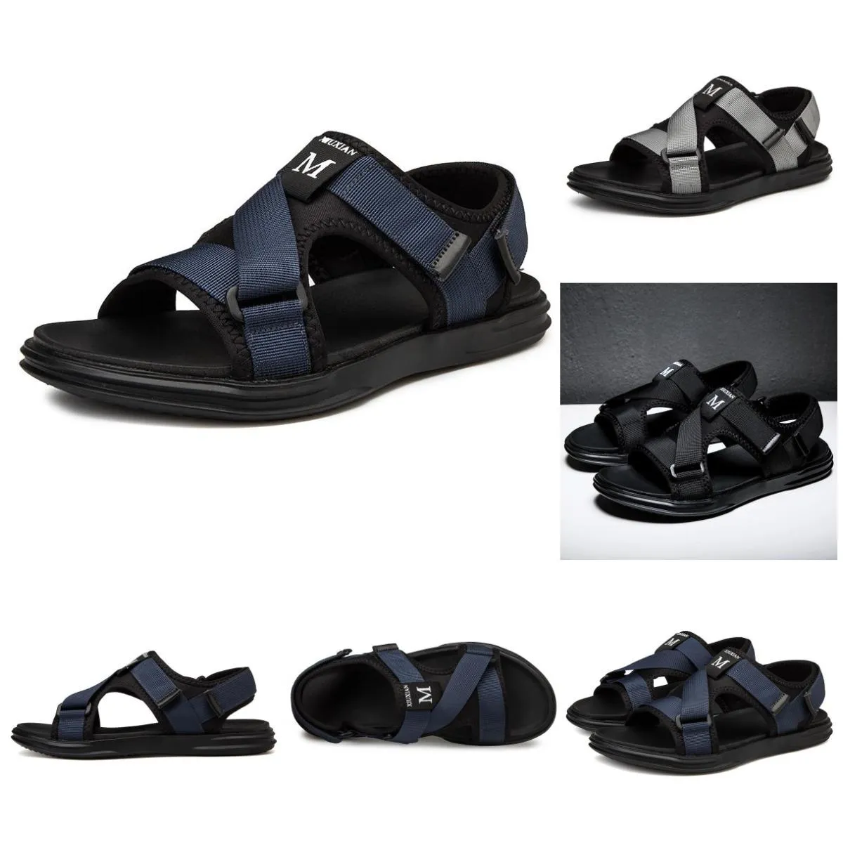 صندل المصمم Slippers Brand Square Toe Letter Summer Fashion Sandal Flat Betted Beach Slide Outdoor Slide