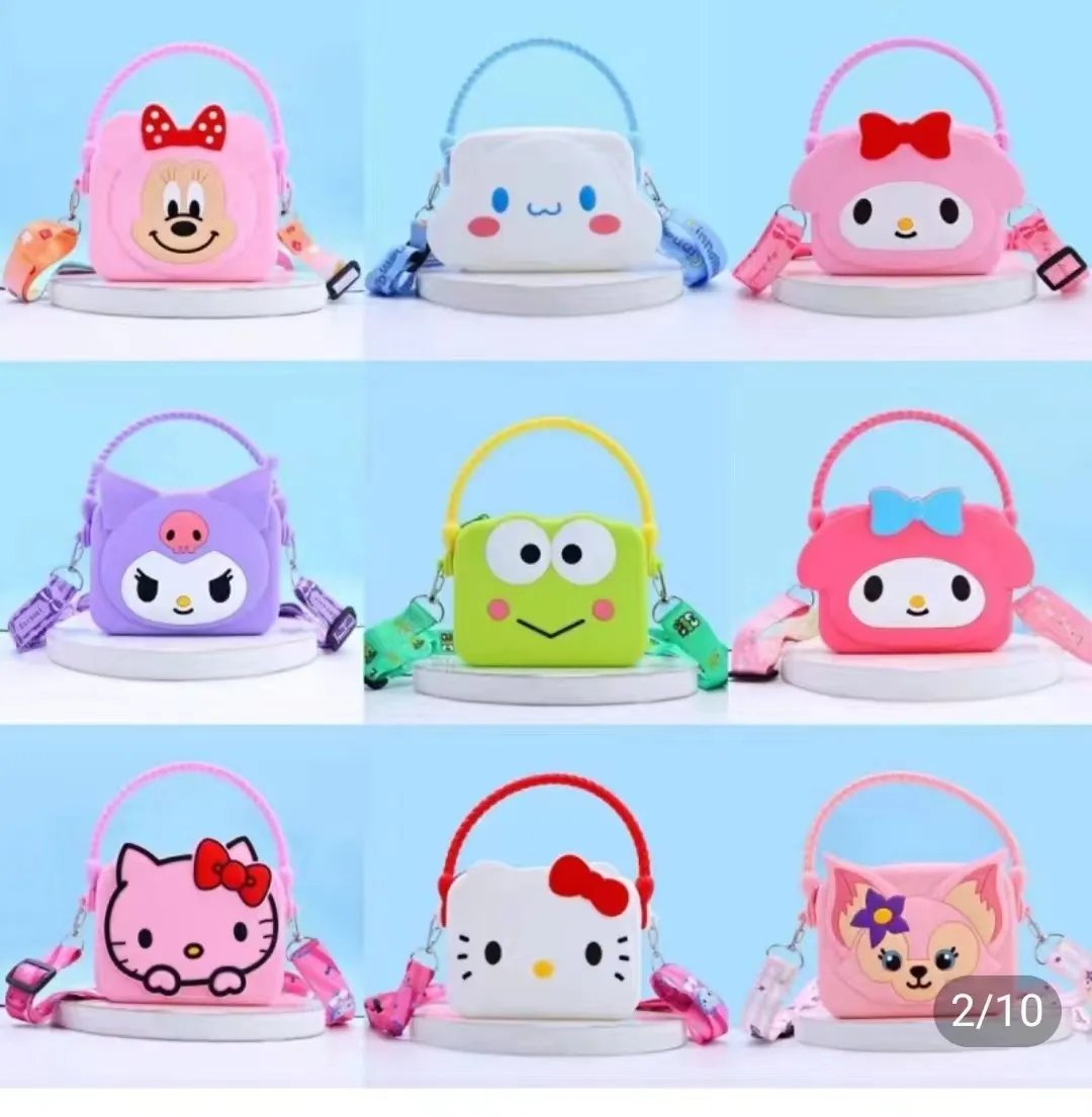 2024 Nuovo portafoglio Zero in silicone per cartoni animati estremamente carino Borsa a tracolla per bambini molto alla moda Borsa a tracolla economica