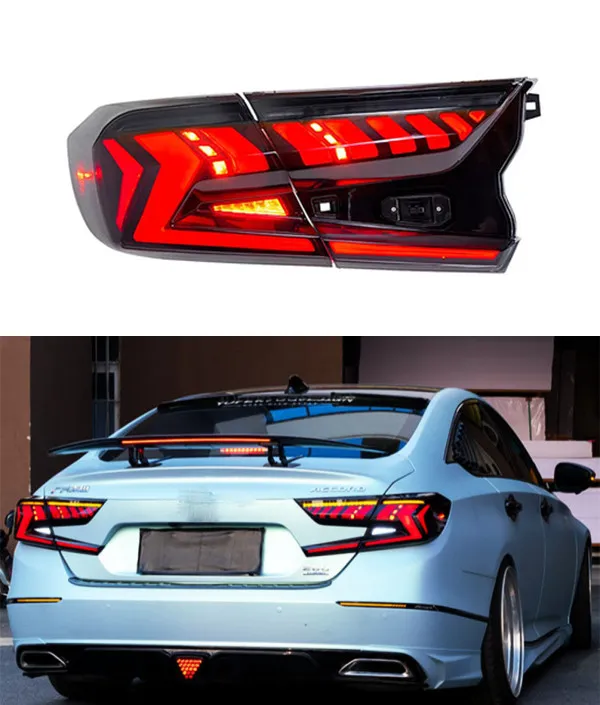 Honda Accord G10 10.5 LED Taillight 2018-2021 턴 신호 램프 자동차 액세서리의 후면 브레이크 리버스 안개 꼬리 표시등