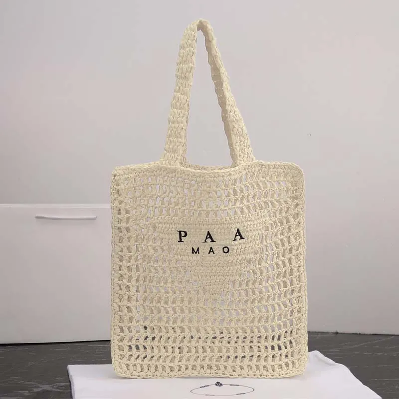 TOTE BAD luksusowa torba plażowa torba na zakupy Wysokiej jakości moda tkana torba letnia słomka czarna duża torba na płótnie luksusowe designerskie torebkę TOTE