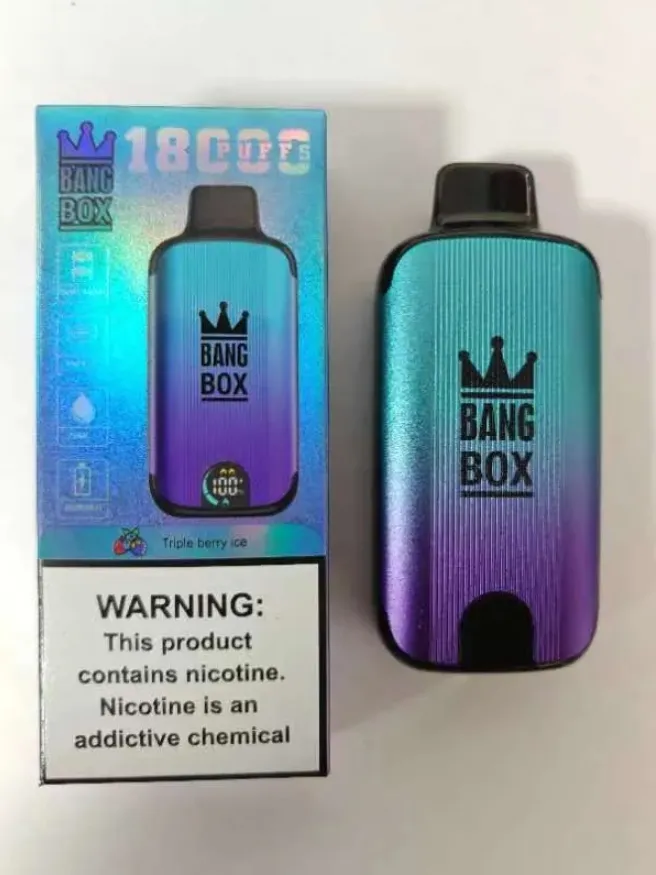 Original Bang Box 18000 Puffs Disposable puff 18k Vapes Pen 26ml E Cigarette 0% 2% 3% 5% DUAL MESH Vaporizer Recharge Mesh Coil Vape Pen Puff 12k 9k 7k 15k