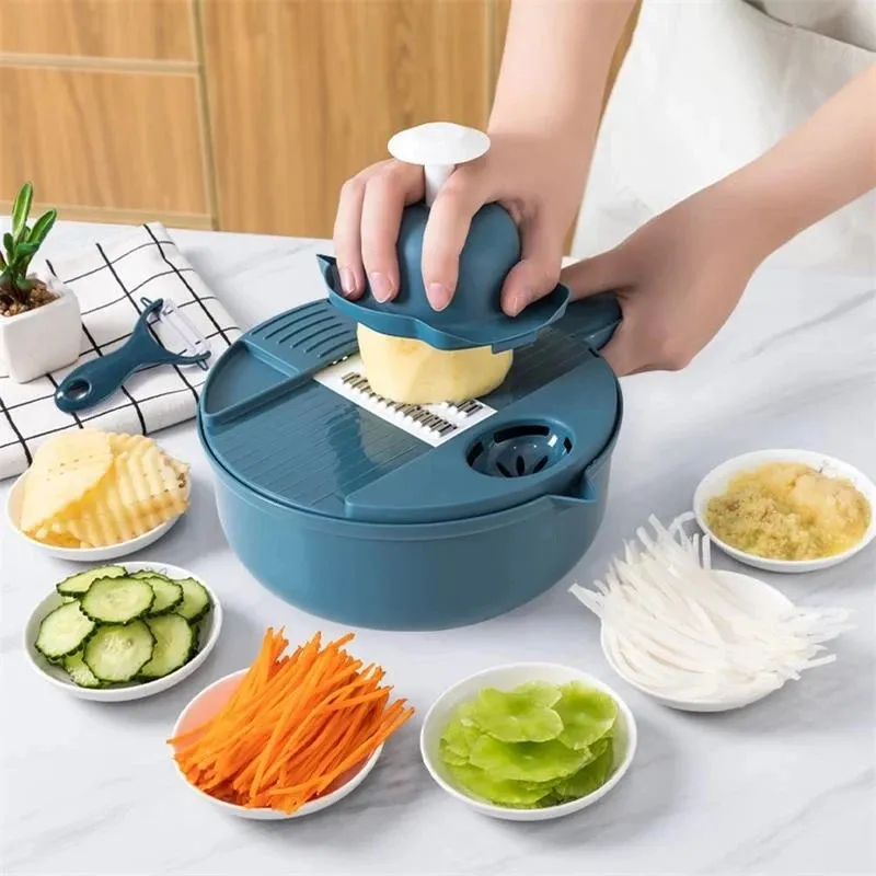 Kitchen Multifunctional Salad Utensils Vegetable Chopper Carrot Potato Manual Shredder Cooking Fruit Tools 240226
