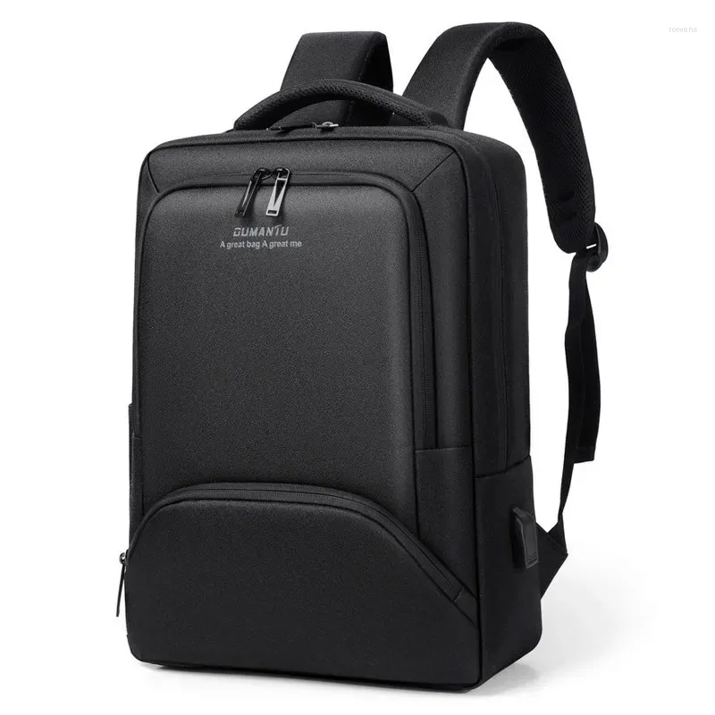 Backpack Men's Large Capacity Waterproof Laptop Bag Breathable Wear-resistant Schoolbag For Boys Black Gray Blue