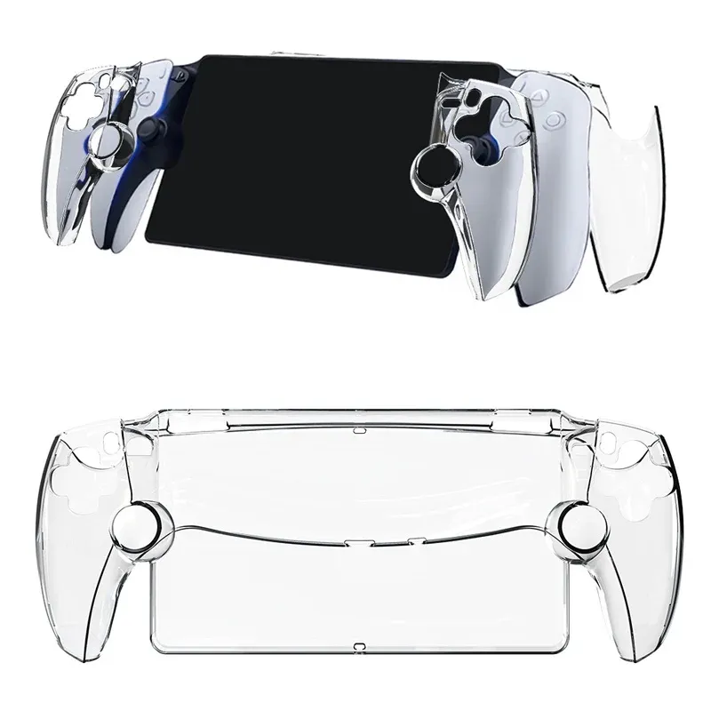 Étuis coque en cristal Transparent clair PC housse de protection garde pour PS5 PlayStation portail lecteur à distance accessoires de jeu