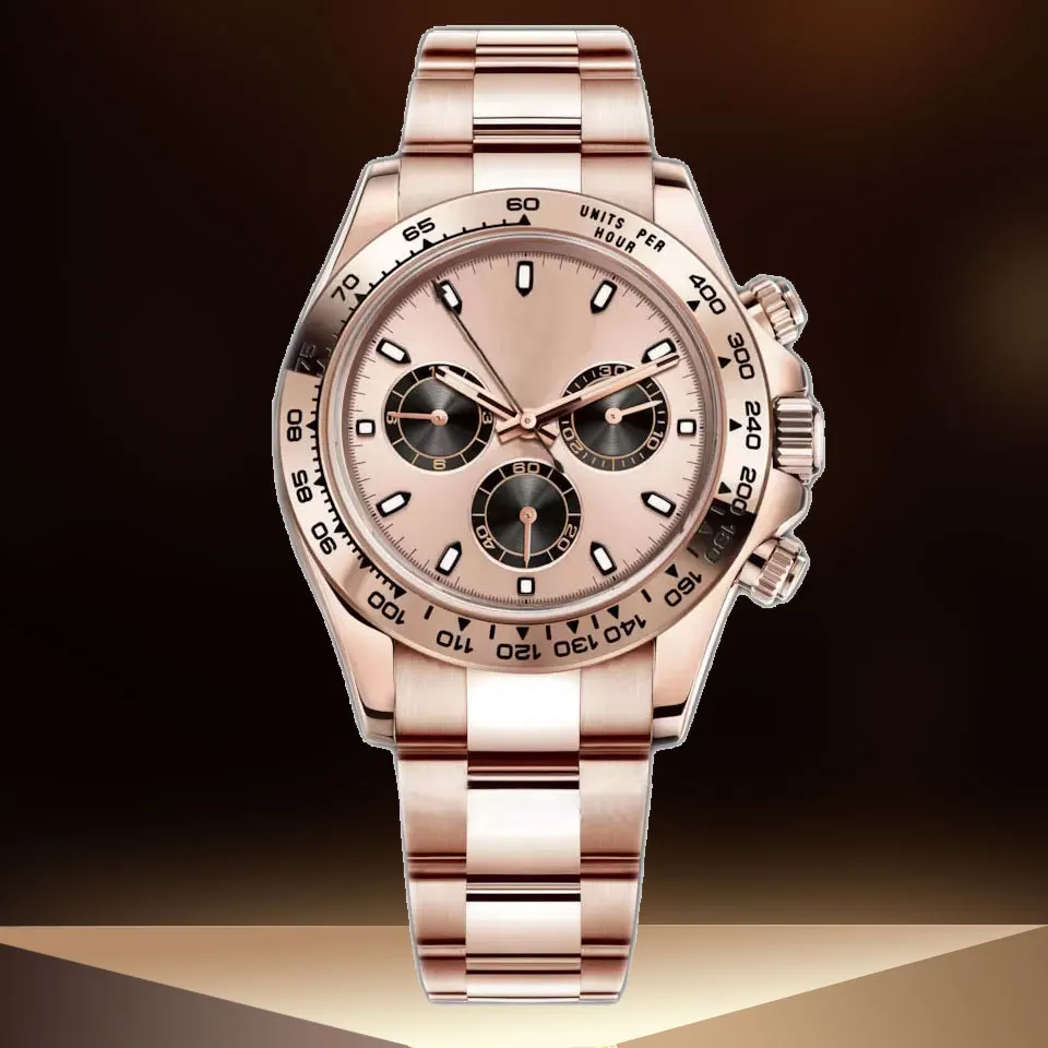 Męskie zegarki luksusowe automatyczne zegarki mechaniczne 40 mm zegarek ze stali nierdzewnej złote zegarki super świetliste zegarek szafir