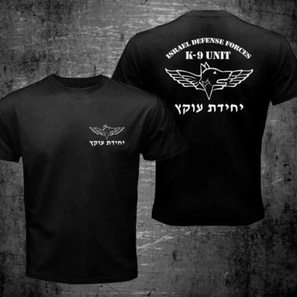 T-shirts masculins Forces de défense israéliennes Sayeret Oketz Unité Militaire T-shirt à manches courtes Coton décontracté Coton O-Neck T-shirt T240229