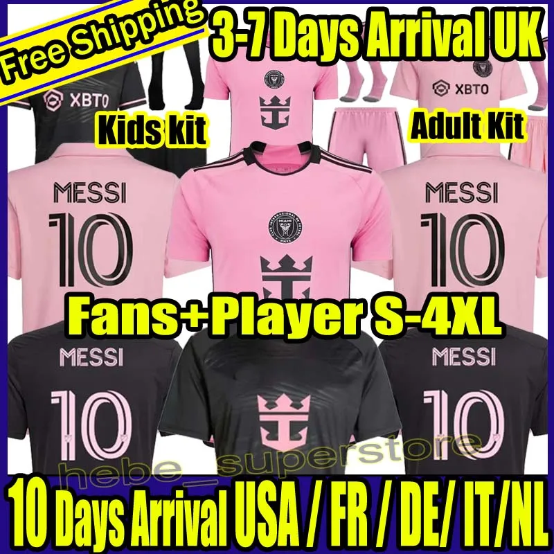 S-4XL 2023 2024 SUAREZ MesSIS Miami Soccer Jerseys CF MARTINEZ Matuidi HIGUAIN CAMPANA YEDLIN TAYLOR MLS 23 24 football shirt men kids kits Player Fans version adultS