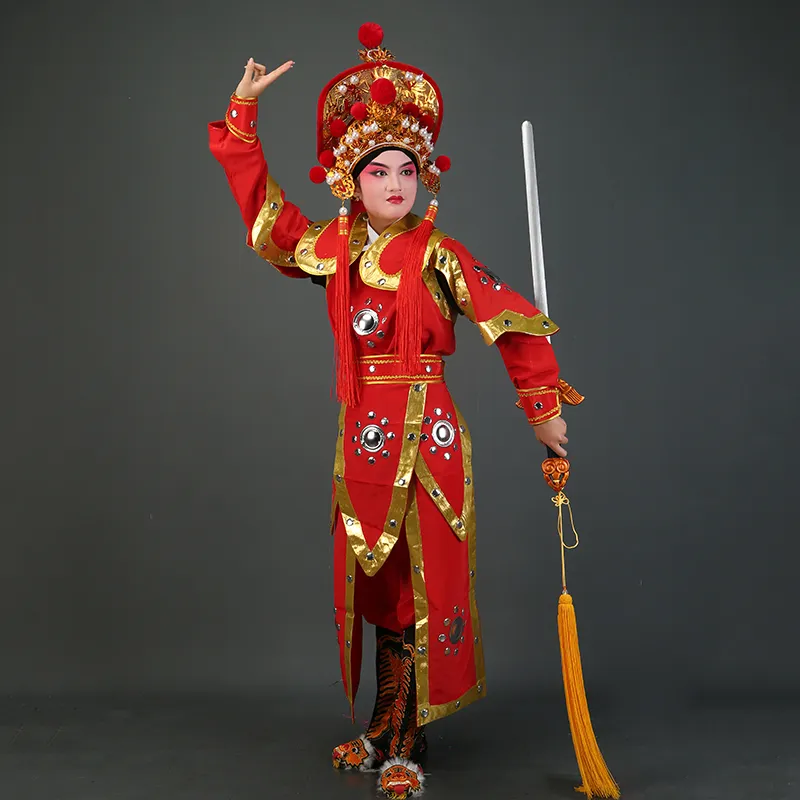 Chinese Opera Mulan-kostuum Dames Algemene kleding Yuju Drama HuaMulan Etnisch oud kledingstuk Dans Stage Performance Outfit