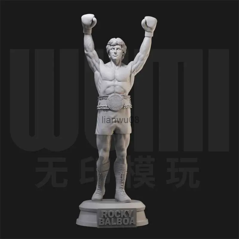 Brinquedos de transformação Robôs 1/18 1/24 1/35 Escala Rocky Resin Doll Modelo Clássico Filme Boxer Figuras Estatuetas sem pintura Coleção em miniaturaL2403