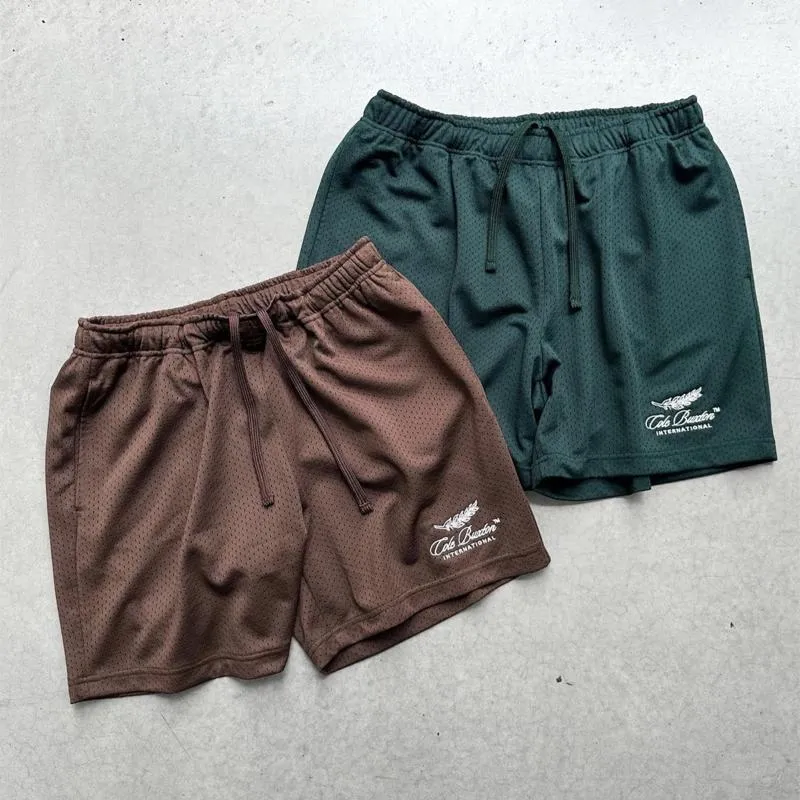 Calças masculinas Cole Buxton Malha Shorts Simples Bordado Logotipo Oversize Esporte Respirável Secagem Rápida Sweatpants para homens