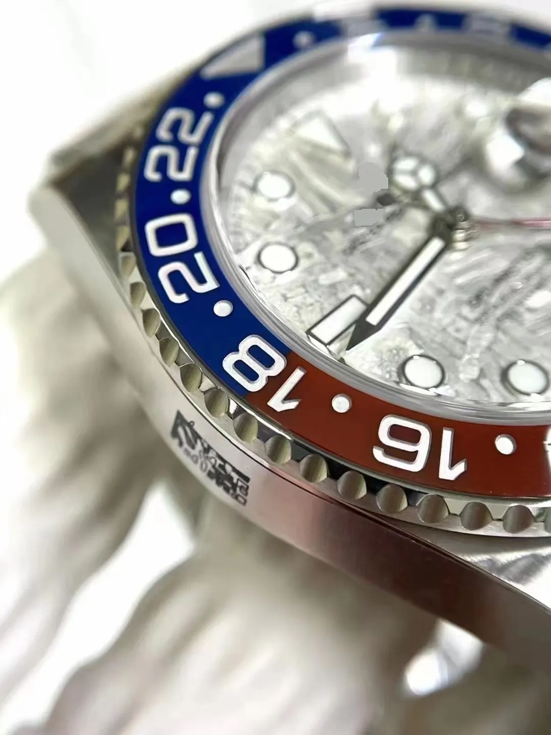 40mm unique nature météorite cadran cool designer hommes montre-bracelet bracelet automatique 3285 mouvement saphir cristal 126719 affaires montres étanche