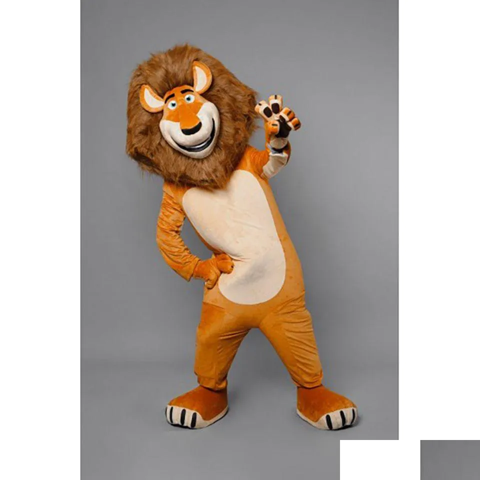 Mascot Halloween Adt Lion Costumes Cartoon Character Women Men Dress Carnival Unisex Drop Delivery Apparel Dhzlg