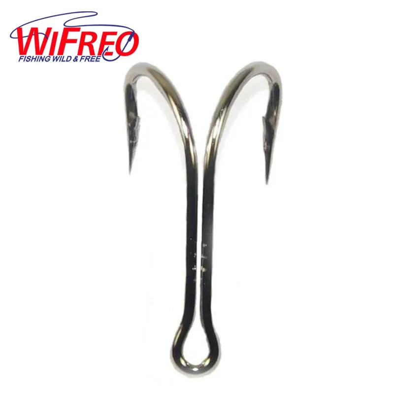 Fishhooks 100pcs/lot High Carbon Steel Doule Hook for Fishing Nickle White Soft Lure Double Fishing Hooks Size 4/0 3/0 2/0 1/0 #18