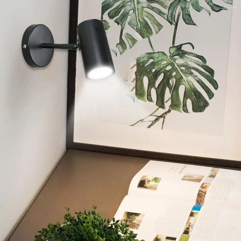 Wall Lamp Nordic Modern Beside Bedroom Adjustable Angle LED Lights Fixtures Living Room Stair Entrance Lighting