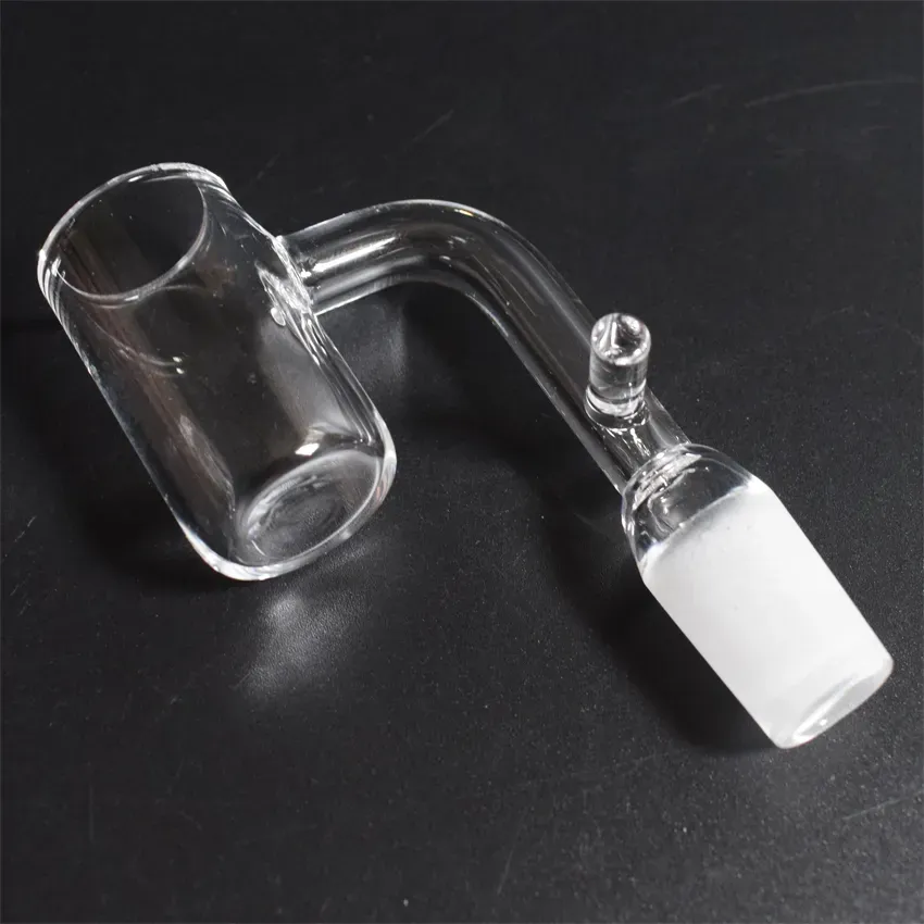 Quartz Enail 4MM thick Bottom With Hook Electronic quartz banger Nail fit 16mm 20mm Heating Coil 10mm 14mm 18mm 90 Degrees for bong