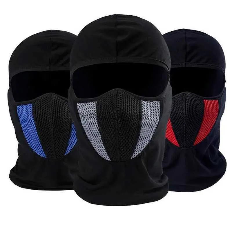 Capucha táctica Pasamontañas Máscara de cara completa Máscara de esquí Enfriamiento de verano Polaina para el cuello Protector UV Bufanda para correr en motocicleta Capucha táctica para hombres/mujeres L2402