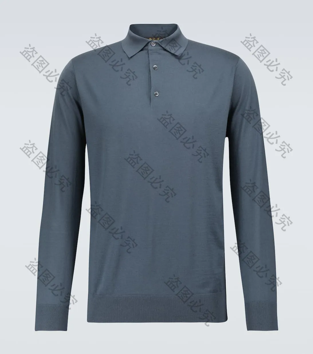 Polos pour hommes Loro Piano Ml Polo en laine à manches longues Mode Automne et Hiver Tops