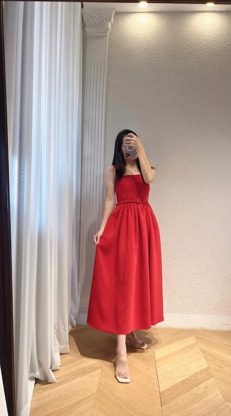 Black Square Neck Spaghetti Strap Dress Fashionable Versatile Stylish For Women From Jordanhill 128.48 DHgate.Com