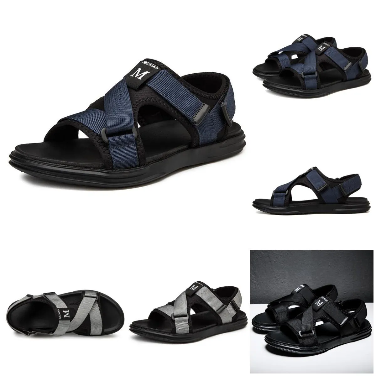 Designer Sandals Slippers Luxury Brand Square Toe Letter Summer Fashion Sandal Flat Beach Outdoor Home Slide