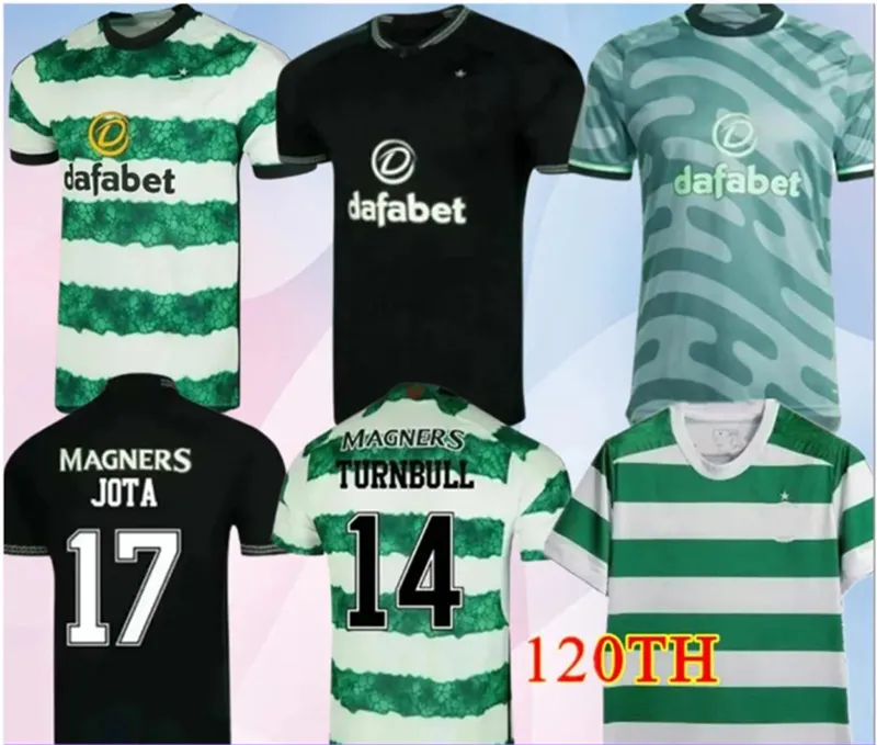 23 24 Celts Home Soccer Jerseys Edouard 2023 2024 Hommes Brown Duffy Taylor Elyounoussi Mcgregor Away Black Child Fans Player Version