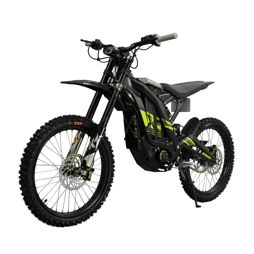 شحن مجاني Sur Ron Light Bee Electric Dirt Bike 6000W Middle Drive 60v/40ah بطارية الليثيوم 250 نانومتر التخليص الأرضي 25/75km/h السرعة الكاملة المكابح الزيت الخلفي الكامل ebikes