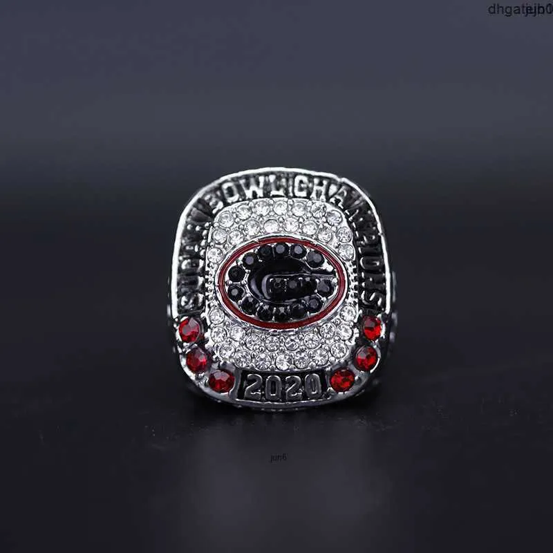 Jhlu Designer Bague commémorative Anneaux 2020 Sec University of Georgia Bulldog Championship Ring Réimpression K35