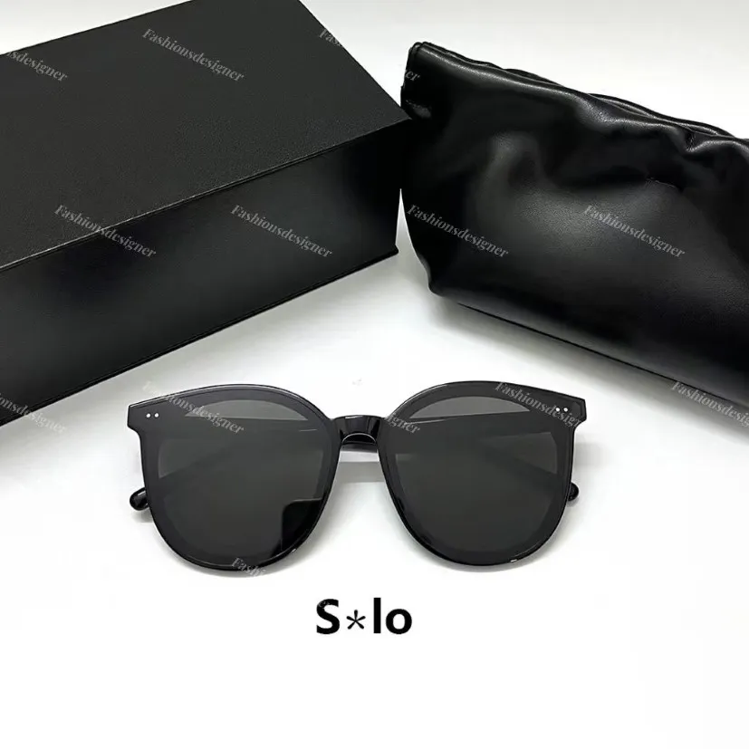 Męskie okulary przeciwsłoneczne projektant okularów przeciwsłonecznych Uv400 Lustro okulary gm okulary przeciwsłoneczne pudełko łagodne okulary czarne czarne solo kobieta słońce GL272U
