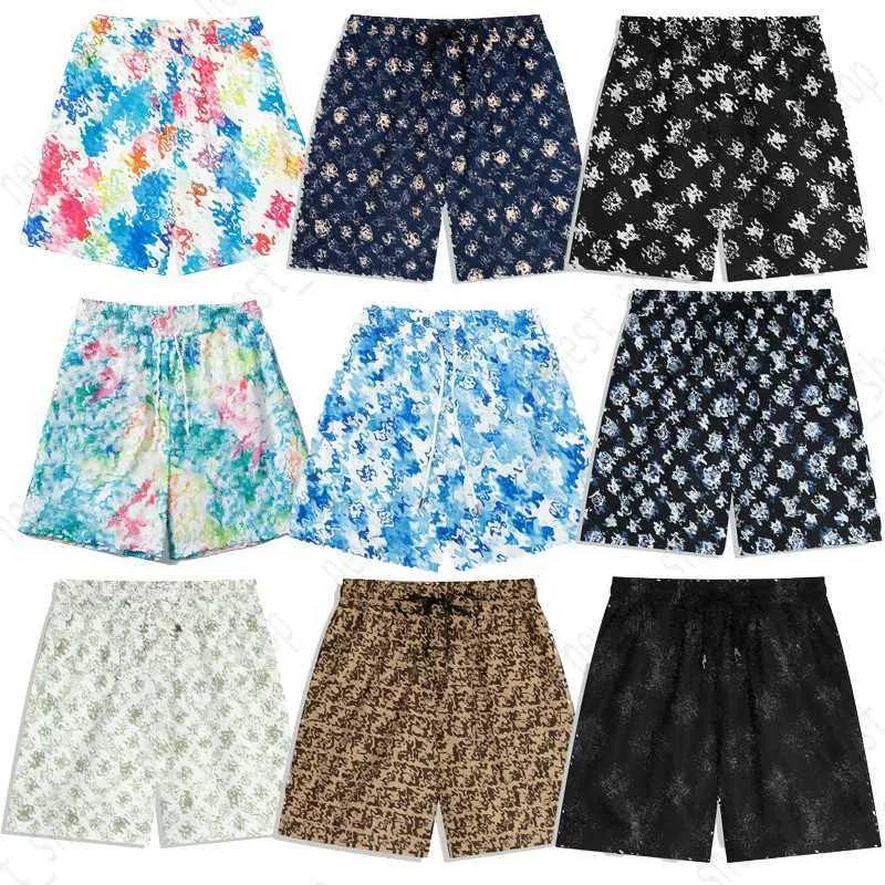 Designer zomer luxe heren shorts designer klassieke letterprint korte strandbroek Europa bloemenprint mesh broek mode casual katoenen rijbroek designerSQAH